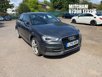 Location: Mitcham - 2015 AUDI A3 S LINE TFSI 5 Door Hatchback REG: LP15WBW, Keys: No, MOT Expiry date: 11/06/2027, 1395 Petrol, 6 Speed Manual Petrol, Former Keepers: 1