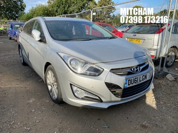 Location: Mitcham - 2011 HYUNDAI I40 STYLE CRDI AUTO Estate REG: DU61LGN, Keys: No, MOT Expiry date: 02/08/2026, 1685 Diesel, 6 Speed Auto Diesel, Former Keepers: 6