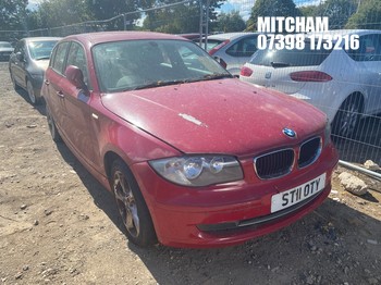 Location: Mitcham - 2011 BMW 116I SPORT 5 Door Hatchback REG: ST11OTY, Keys: No, MOT Expiry date: 15/05/2026, 1995 Petrol, 6 Speed Manual Petrol, Former Keepers: 6