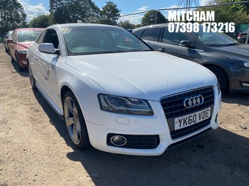 Location: Mitcham - 2010 AUDI A5 S LINE SP EDN TFSI Coupe REG: YK60VDE, Keys: No, MOT Expiry date: 23/06/2026, 1798 Petrol, 6 Speed Manual Petrol, Former Keepers: 7