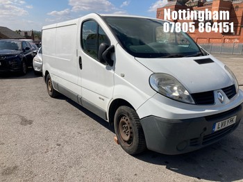 Location: Nottingham - 2011 RENAULT TRAFIC LL29 DCI 115 Panel Van REG: LV11YTK, Keys: No, MOT Expiry date: 27/02/2026, 1996 Diesel, 6 Speed Manual Diesel, Former Keepers: 4
