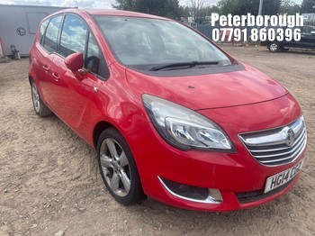 Location: Peterborough - 2014 VAUXHALL MERIVA TECH LINE MPV REG: HG14CGZ, Keys: No, MOT Expiry date: 02/11/2026, 1398 Petrol, 5 Speed Manual Petrol, Former Keepers: 4