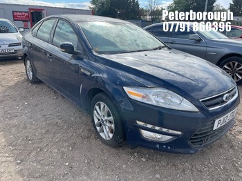 Location: Peterborough - 2012 FORD MONDEO ZETEC TDCI 5 Door Hatchback REG: PJ12JTU, Keys: No, MOT Expiry date: 14/04/2026, 1560 Diesel, 6 Speed Manual Diesel, Former Keepers: 7