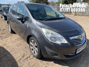 Location: Peterborough - 2010 VAUXHALL MERIVA SE MPV REG: MK60MXG, Keys: No, MOT Expiry date: 31/08/2026, 1398 Petrol, 5 Speed Manual Petrol, Former Keepers: 7