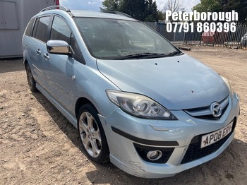 Location: Peterborough - 2008 MAZDA 5 SPORT D MPV REG: AP08ERV, Keys: No, MOT Expiry date: 01/10/2026, 1998 Diesel, 6 Speed Manual Diesel, Former Keepers: 3
