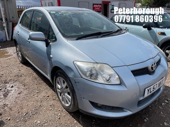 Location: Peterborough - 2008 TOYOTA AURIS T-SPIRIT VVT-I S-A 5 Door Hatchback REG: YL57NKX, Keys: No, MOT Expiry date: 15/08/2026, 1598 Petrol, 5 Speed Semi Auto Petrol, Former Keepers: 2