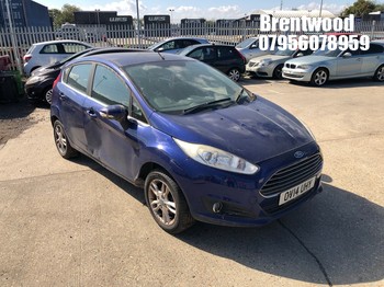 Location: Brentwood - 2014 FORD FIESTA ZETEC TDCI 5 Door Hatchback REG: OV14UHY, Keys: No, MOT Expiry date: 13.11.2026, 1499 Diesel, 5 Speed Manual Diesel, Former Keepers: 4