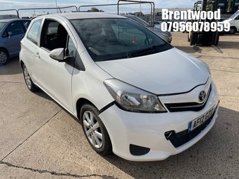 Location: Brentwood - 2012 TOYOTA YARIS TR VVT-I 3 Door Hatchback REG: AF12GZC, Keys: No, MOT Expiry date: 26/08/2026, 998 Petrol, 5 Speed Manual Petrol, Former Keepers: 2