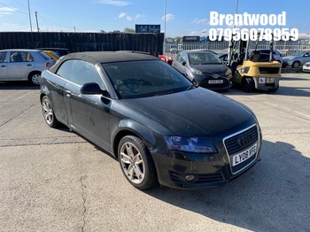 Location: Brentwood - 2008 AUDI A3 SPORT TFSI Convertible REG: LY08VFG, Keys: No, MOT Expiry date: 18/03/2026, 1798 Petrol, 6 Speed Manual Petrol, Former Keepers: 4