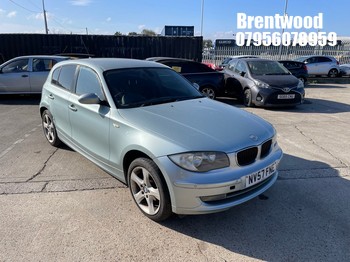 Location: Brentwood - 2007 BMW 116I SE 5 Door Hatchback REG: NV57FNE, Keys: No, MOT Expiry date: 13/11/2026, 1596 Petrol, 6 Speed Manual Petrol, Former Keepers: 8