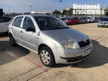 Location: Brentwood - 2003 SKODA FABIA CLASSIC 16V 5 Door Hatchback REG: DF03SWJ, Keys: No, MOT Expiry date: 25/02/2027, 1390 Petrol, 4 Speed Auto Petrol, Former Keepers: 6