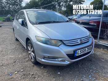 Location: Mitcham - 2009 HONDA INSIGHT ES-T CVT 5 Door Hatchback REG: LS59ZRD, Keys: No, MOT Expiry date: 29/10/2025, 1339 Hybrid Electric, Variable 1 Speed Auto Petrol/E, Former Keepers: 4
