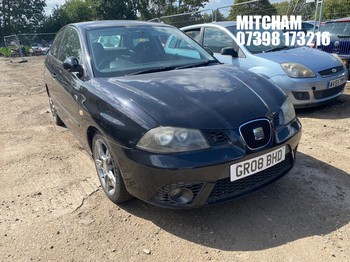 Location: Mitcham - 2008 SEAT IBIZA SPORTRIDER 3 Door Hatchback REG: GR08BHD, Keys: No, MOT Expiry date: 19/02/2027, 1390 Petrol, 5 Speed Manual Petrol, Former Keepers: 8