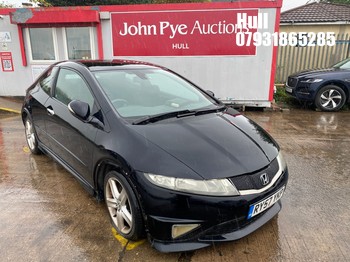 Location: Hull - 2008 HONDA CIVIC TYPE-S GT I-CTDI 3 Door Hatchback REG: RY57YKP, Keys: No, MOT Expiry date: 17/12/2025, 2204 Diesel, 6 Speed Manual Diesel, Former Keepers: 6