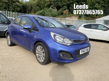 Location: Leeds - 2012 KIA RIO 2 5 Door Hatchback REG: FH12GNO, Keys: No, MOT Expiry date: 12-03-2026, 1248 Petrol, 5 Speed Manual Petrol, Former Keepers: 5