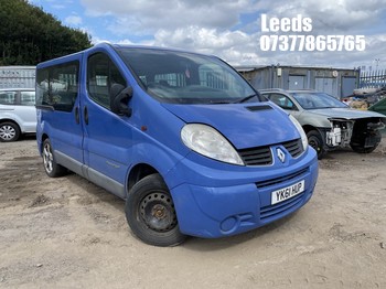 Location: Leeds - 2011 RENAULT TRAFIC SL27 DCI 115 MPV REG: YK61HUP, Keys: No, MOT Expiry date: 29-06-2026, 1995 Diesel, 6 Speed Manual Diesel, Former Keepers: 6