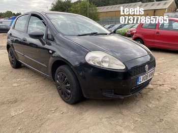 Location: Leeds - 2008 FIAT GRANDE PUNTO ACTIVE 65 5 Door Hatchback REG: LV08KNM, Keys: No, MOT Expiry date: 05-07-2027, 1242 Petrol, 5 Speed Manual Petrol, Former Keepers: 5