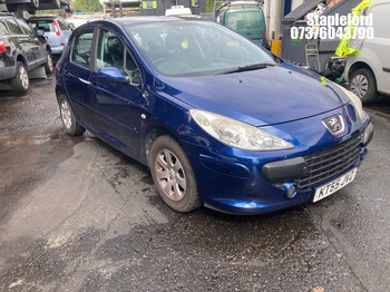 Location: Stapleford - 2006 PEUGEOT 307 S 5 Door Hatchback REG: KT55JVZ, Keys: Yes, MOT Expiry date: 30/01/2027, 1587 Petrol, 5 Speed Manual Petrol, Former Keepers: 5