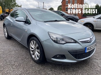 Location: Nottingham - 2014 VAUXHALL ASTRA GTC SRI TURBO 3 DOOR HATCHBACK REG: HG63CUV, 1598cc PETROL, 6 SPEED MANUAL PETROL, Former Keepers: 2, Keys: Yes, MOT Expiry date: 10/03/2026