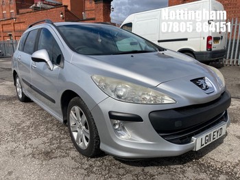 Location: Nottingham - 2011 PEUGEOT 308 S SW AUTO ESTATE REG: LG11EYD, 1598cc PETROL, 4 SPEED AUTO PETROL, Former Keepers: 6, Keys: Yes, MOT Expiry date: 08/02/2027