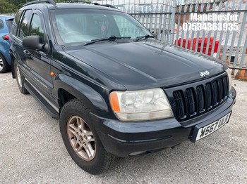 Location: Manchester - 2000 JEEP GRAND CHEROKEE LIMITED Estate REG: W567ULR, 3956cc Petrol, 4 Speed Auto Petrol, Former Keepers: 3, Keys: No, MOT Expiry date: 20/05/2026