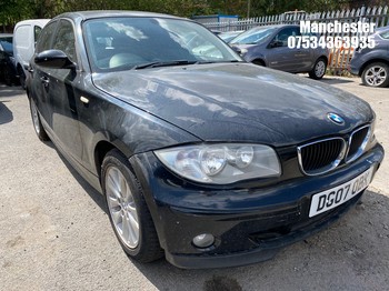 Location: Manchester - 2007 BMW 118D SE 5 Door Hatchback REG: DG07OBK, 1995cc Diesel, 6 Speed Manual Diesel, Former Keepers: 7, Keys: No, MOT Expiry date: 17/04/2026