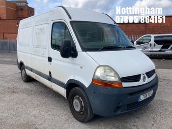 Location: Nottingham - 2008 RENAULT MASTER MM33 DCI 120 PANEL VAN REG: LT58YEL, 2464CC DIESEL, 6 SPEED MANUAL DIESEL, Former Keepers: 2, Keys: Yes, MOT Expiry date: 28/02/2027