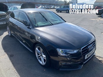Location: BELVEDERE - 2016 AUDI A5 S LINE TDI QUATTRO S-A 5 Door Hatchback REG: MF14AFF, 1968cc Diesel, 7 Speed S-Auto Diesel, Former Keepers: 4, Keys: No, MOT: Expiry date28.09.2026