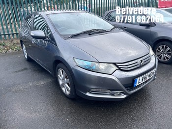 Location: BELVEDERE - 2012 HONDA INSIGHT ES CVT 5 Door Hatchback REG: LV61NOH, 1339cc Hybrid Electric, Variable 1 Speed Auto Petrol/E, Former Keepers: 5, Keys: No, MOT: Expiry date21/09/2026
