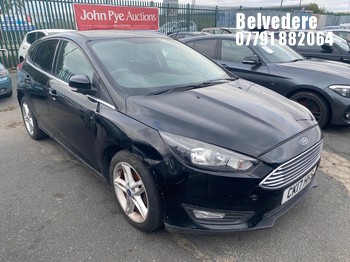 Location: Belvedere - 2017 FORD FOCUS ZETEC EDITION 5 Door Hatchback REG: CK17HHS, Keys: No, MOT Expiry date: 21/07/2025, 999 Petrol, 6 Speed Manual Petrol, Former Keepers: 7