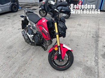 Location: Belvedere - 2019 HONDA MSX 125 A-J Motorcycle REG: FX19ROU, Keys: No, MOT Expiry date: 16/04/2025, 125 Petrol, MANUAL, Former Keepers: 2