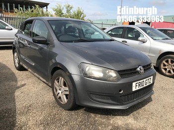 Location: Edinburgh - 2010 VOLKSWAGEN POLO S 60 5 Door Hatchback REG: FR10GTZ, Keys: No, MOT Expiry date: 30/12/2025, 1198 Petrol, 5 Speed Manual Petrol, Former Keepers: 5