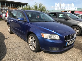 Location: Edinburgh - 2008 VOLVO V50 SE D Estate REG: SO08TYX, Keys: No, MOT Expiry date: 12/05/2026, 1998 Diesel, 5 Speed Manual Diesel, Former Keepers: 5