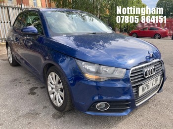 Location: Nottingham - 2012 AUDI A1 SPORT TFSI 3 Door Hatchback REG: WR61VJP, Keys: Yes, MOT Expiry date: 24/02/2027, 1197 Petrol, 5 Speed Manual Petrol, Former Keepers: 4