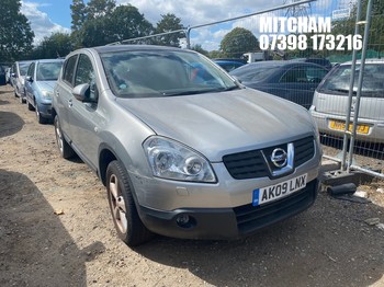 Location: Mitcham - 2009 NISSAN QASHQAI TEKNA CVT 5 Door Hatchback REG: AK09LNX, Keys: No, MOT Expiry date: 23/03/2024, 1997 Petrol, Variable Speed Auto Petrol, Former Keepers: 4