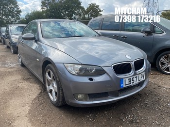 Location: Mitcham - 2008 BMW 320I SE Coupe REG: LB57LPV, Keys: No, MOT Expiry date: 21/12/2025, 1995 Petrol, 6 Speed Manual Petrol, Former Keepers: 5