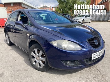 Location: Nottingham - 2008 SEAT LEON STYLANCE 5 Door Hatchback REG: BF08FLB, Keys: No, MOT Expiry date: 12/07/2026, 1595 Petrol, 5 Speed Manual Petrol, Former Keepers: 7