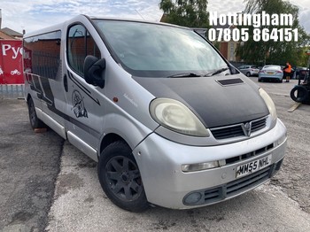 Location: Nottingham - 2006 VAUXHALL VIVARO 2900 CDTI LWB Panel Van REG: MM55NHL, Keys: No, MOT Expiry date: 13/10/2026, 2463 Diesel, Manual, Former Keepers: 12