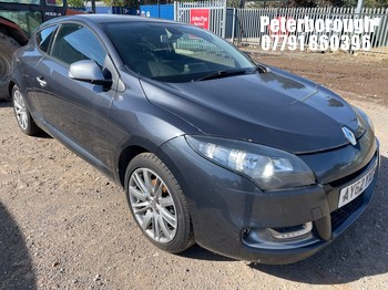 Location: Peterborough - 2012 RENAULT MEGANE GTLINE TT ENERGY D Coupe REG: AY62YXD, Keys: No, MOT Expiry date: 01/12/2025, 1461 Diesel, 6 Speed Manual Diesel, Former Keepers: 4