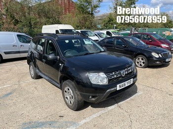Location: Brentwood - 2016 DACIA DUSTER AMBIANCE 4X2 5 Door Hatchback REG: NA16YVD, Keys: No, MOT Expiry date: 12/02/2027, 1598 Petrol, 5 Speed Manual Petrol, Former Keepers: 7
