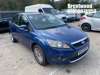 Location: Brentwood - 2010 FORD FOCUS TITANIUM TDCI 109 5 Door Hatchback REG: WM59WMY, Keys: No, MOT Expiry date: 18/08/2026, 1560 Diesel, 5 Speed Manual Diesel, Former Keepers: 5