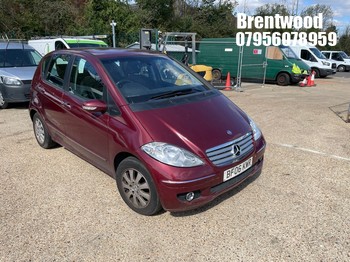 Location: Brentwood - 2006 MERCEDES A150 ELEGANCE SE CVT 5 Door Hatchback REG: BF06KWR, Keys: No, MOT Expiry date: 15/09/2026, 1498 Petrol, Variable Speed Auto Petrol, Former Keepers: 6