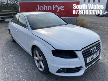 Location: South Wales - 2012 AUDI A4 S LINE 120 TFSI 4 Door Saloon REG: LV61OVY, Keys: No, MOT Expiry date: 23/04/2026, 1798 Petrol, 6 Speed Manual Petrol, Former Keepers: 4