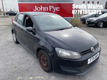 Location: South Wales - 2011 VOLKSWAGEN POLO S 60 5 Door Hatchback REG: FT11UKN, Keys: No, MOT Expiry date: 14/10/2026, 1198 Petrol, 5 Speed Manual Petrol, Former Keepers: 7