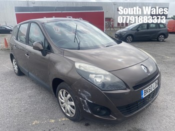 Location: South Wales - 2010 RENAULT GRD SCENIC EXPRESSION DCI MPV REG: BK60LOH, Keys: No, MOT Expiry date: 07/08/2025, 1461 Diesel, 6 Speed Manual Diesel, Former Keepers: 8