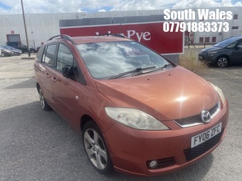 Location: South Wales - 2006 MAZDA 5 SPORT MPV REG: FY06ZFC, Keys: No, MOT Expiry date: 22/10/2026, 1999 Petrol, 5 Speed Manual Petrol, Former Keepers: 5