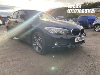 Location: Leeds - 2018 BMW 118I SPORT 5 Door Hatchback REG: NU18NYH, Keys: No, MOT Expiry date: 26-04-2026, 1499 Petrol, 6 Speed Manual Petrol, Former Keepers: 2
