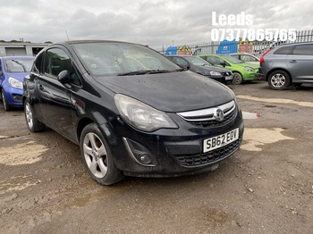 Location: Leeds - 2012 VAUXHALL CORSA SXI 3 Door Hatchback REG: SB62EOV, Keys: No, MOT Expiry date: 07-01-2026, 1229 Petrol, 5 Speed Manual Petrol, Former Keepers: 14