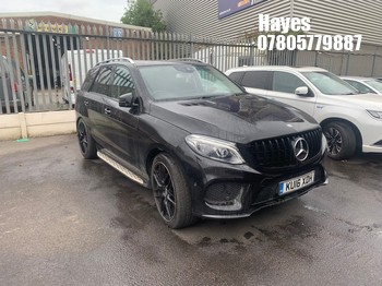 Location: Hayes - 2016 MERCEDES-BENZ GLE 350 D 4MATIC AMG LINE Estate REG: KU16XDH, Keys: No, MOT Expiry date: 21/07/2027, 2987 Diesel, 9 Speed Auto Diesel, Former Keepers: 5