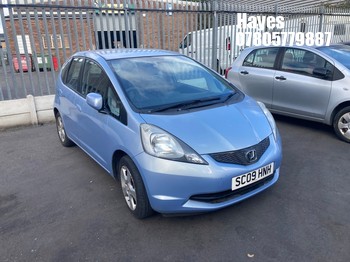 Location: Hayes - 2009 HONDA JAZZ I-VTEC ES 5 Door Hatchback REG: SC09HNH, Keys: No, MOT Expiry date: 29/07/2026, 1339 Petrol, 5 Speed Manual Petrol, Former Keepers: 3